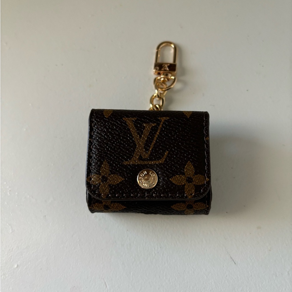 Mini Handbag Keychain Bag Pendent Bag Charm Brown & Gold